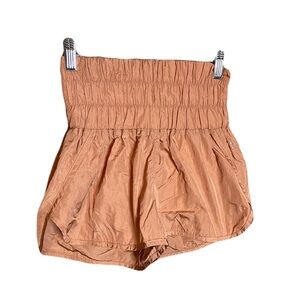 Free People High-Waisted Orange Shorts